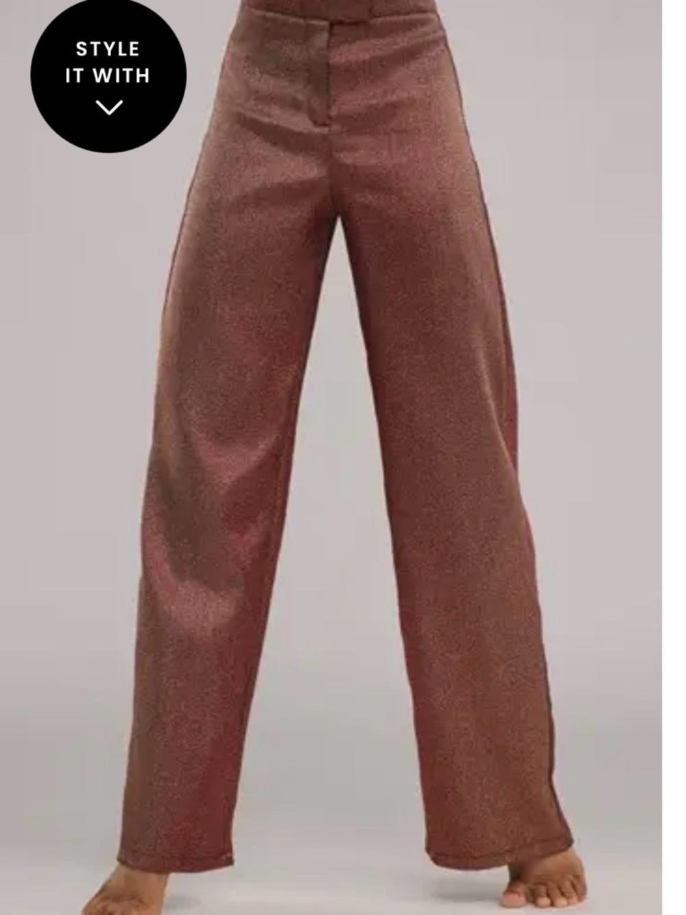 Weissman two tone metallic suit pants in BLUE MA 18643